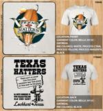 Texas Hatters Cabin Art Short Sleeve Baseball T-Shirt